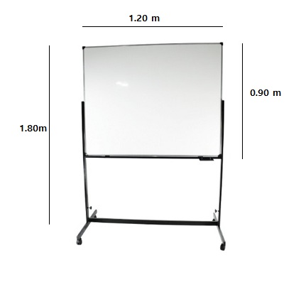 PIZARRA CON PEDESTAL MEDIDAS