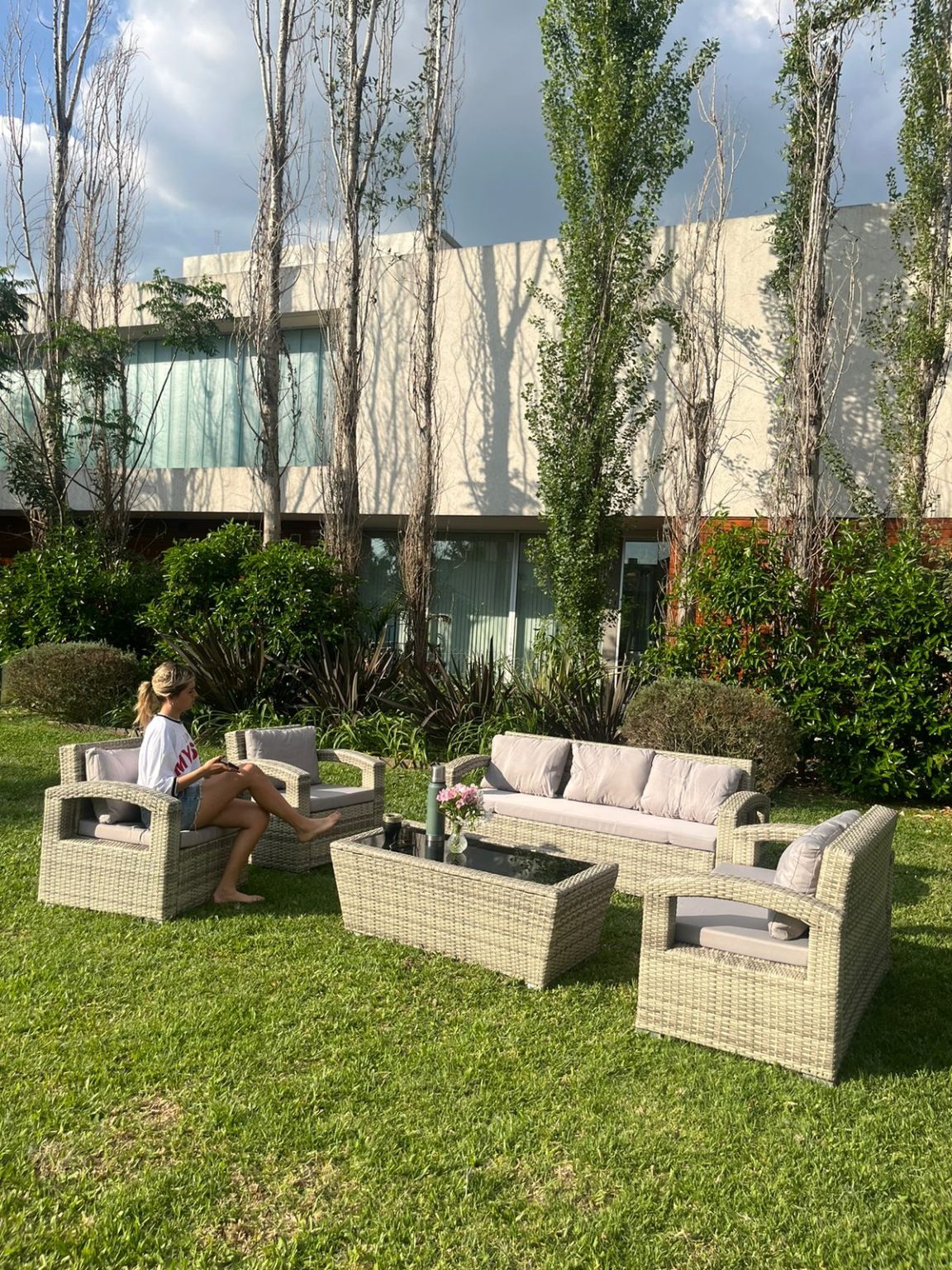 Juego de Living de Exterior 7 personas – Fusión Muebles